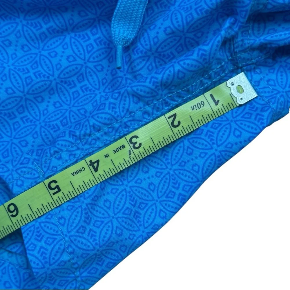 KANU Surf Men's Blue Graphic Print Board Shorts Swim Trunks Size M